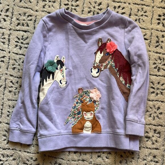 mini Boden pullover sweatshirt sz 4-5Y - Picture 2 of 6